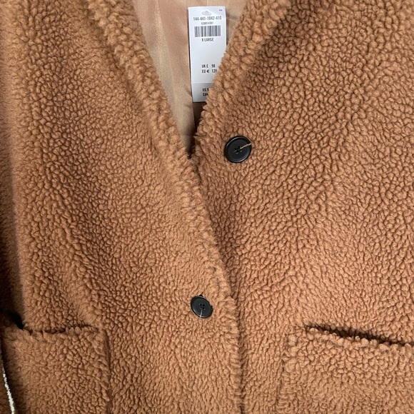 Abercrombie & Fitch Women’s Caramel Teddy Jacket | Size XL - Picture 6 of 6